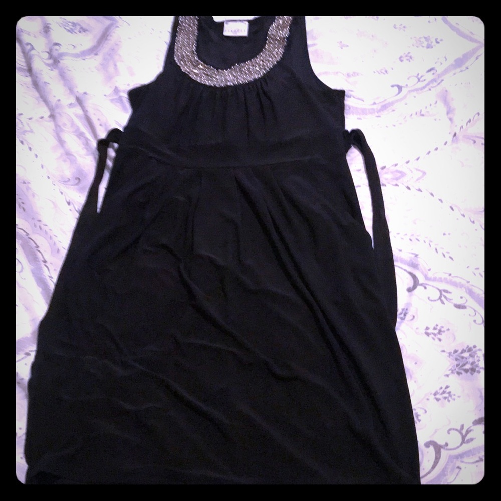 Black mini dress